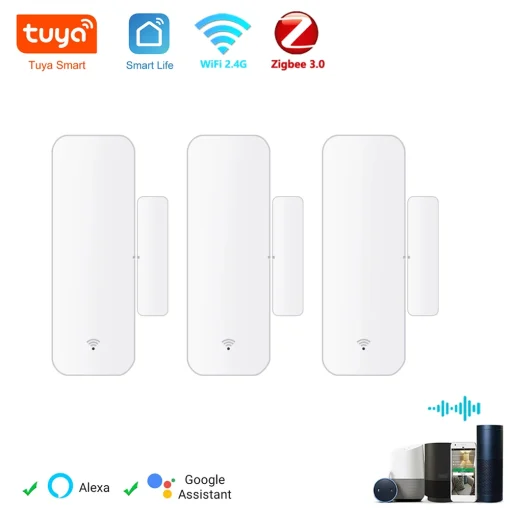 Sensor de contacto de puerta WiFi Zigbee Tuya