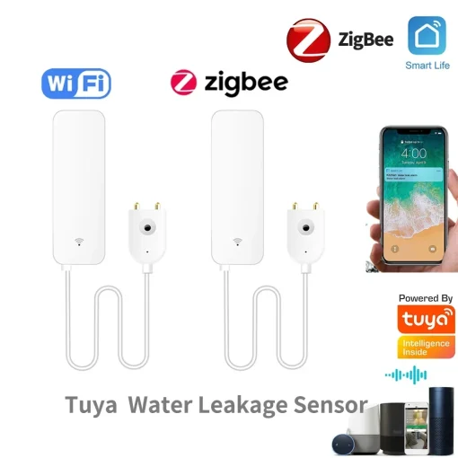 Sensor de fuga de agua Zigbee Wi-Fi Tuya