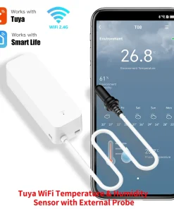 Sensor de temperatura y humedad WiFi Tuya