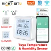 Sensor de temperatura y humedad inteligente WIFI Tuya