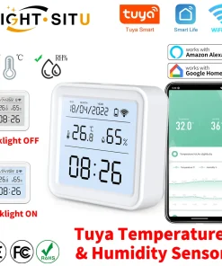 Sensor de temperatura y humedad inteligente WIFI Tuya