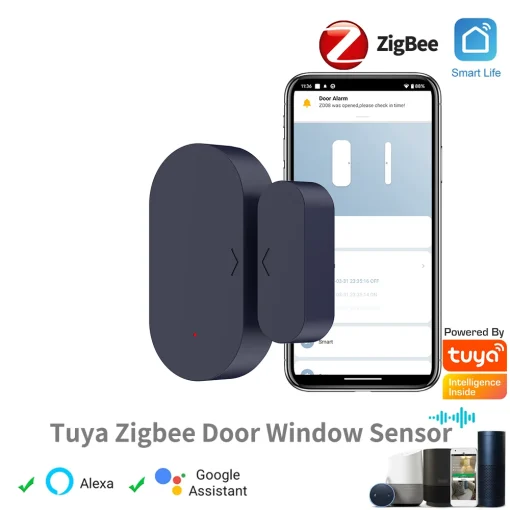 Sensor magnético de puerta y ventana Zigbee Tuya