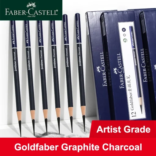 Set de dibujo de grafito y carboncillo x 56 Faber Castell