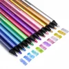 Set de lápices de dibujo y bocetos de 12 colores metálicos