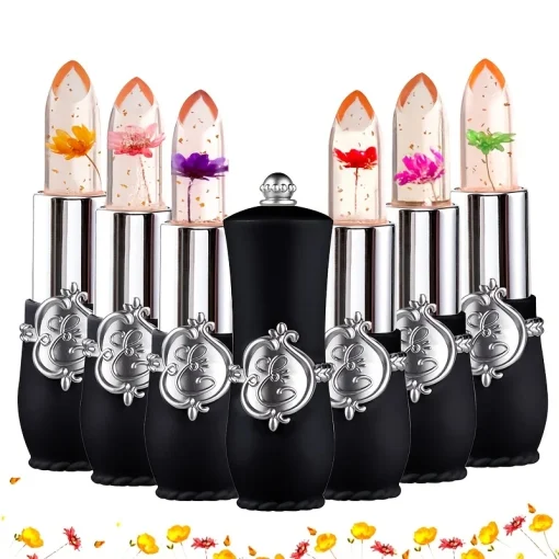 Set de lápiz labial de gelatina de flores