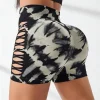 Shorts Seamless Tie Dye Cintura Alta