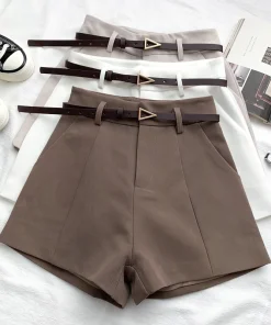 Shorts casuales de cintura alta para mujer ITOOLIN