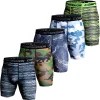 Shorts de compresión masculinos camuflaje