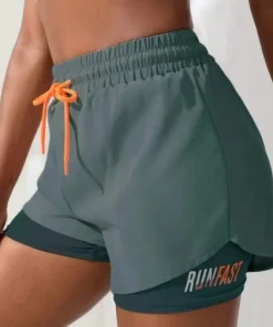 Shorts de yoga de cintura alta para mujer