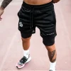 Shorts deportivos 2 en 1 malla fitness hombre verano 2024