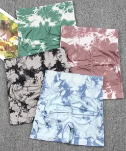 Shorts deportivos Tie Dye para mujer