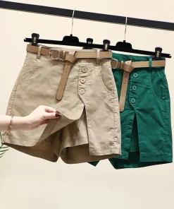 Shorts elegantes, faldas callejeras de moda Chic