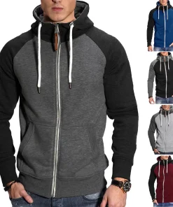 Sudadera con capucha ajustada de otoño para hombre 2024