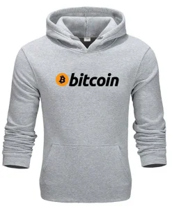 Sudadera con capucha de Bitcoin para hombre