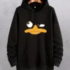 Sudadera con capucha de dibujos animados de pato