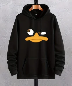 Sudadera con capucha de dibujos animados de pato