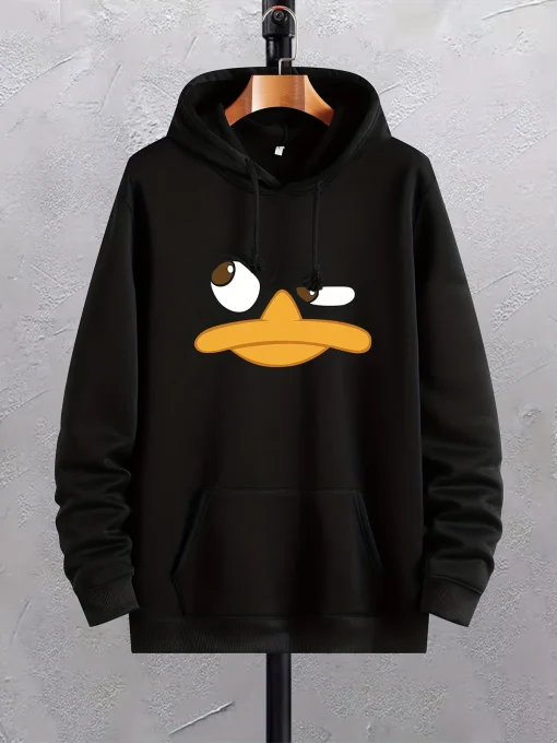 Sudadera con capucha de dibujos animados de pato