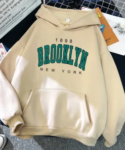 Sudadera con capucha estampada de Brooklyn 1898