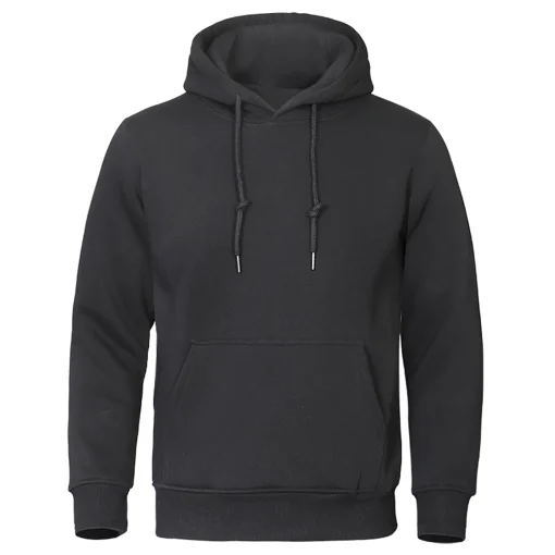 Sudadera hombre cálido forro polar de color sólido