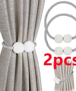 Sujetadores magnéticos de cortina de perlas 2 PCS