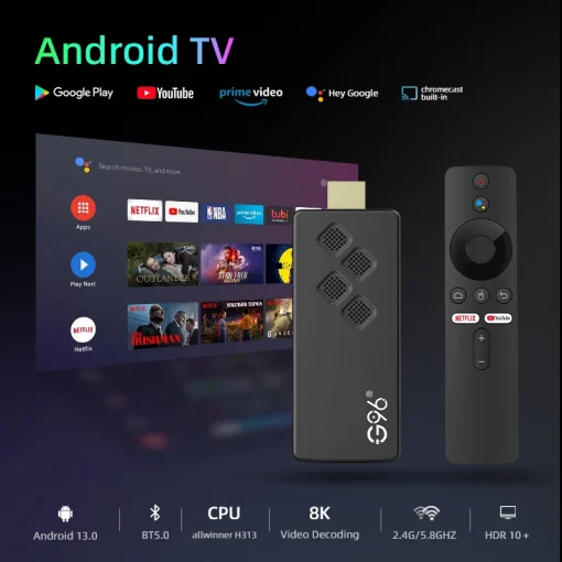 TV Box G96 H313 4K Android 13.0