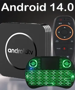 TV Box Smart Android 14 Allwinner H3 64GB