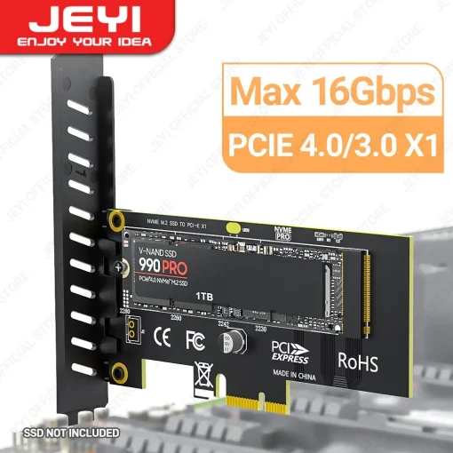 Tarjeta adaptadora JEYI M.2 NVME SSD a PCIE X1