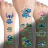 Tatuajes brillantes luminosos de Stitch nuevos