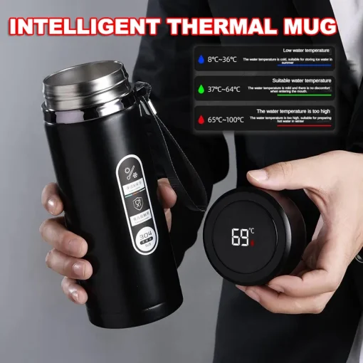 Taza térmica de acero inoxidable de 500ML-1 litro