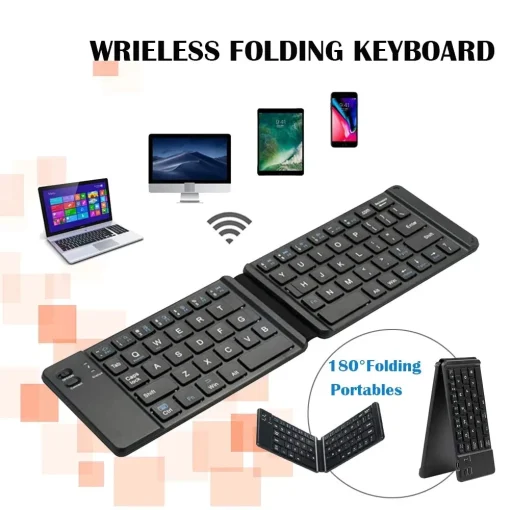 Teclado Plegable Bluetooth para iPad Móvil Táblet