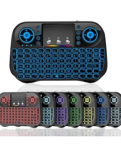 Teclado mini inalámbrico Bluetooth retroiluminado