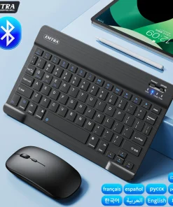 Teclado y ratón Bluetooth inalámbrico para tabletas