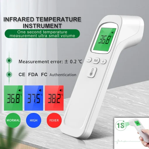 Termómetro Infrarrojo Digital LCD Cuerpo Temperatura Niños Adultos Fiebre IR Niños