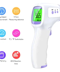 Termómetro digital sin contacto infrarrojo para medir la fiebre