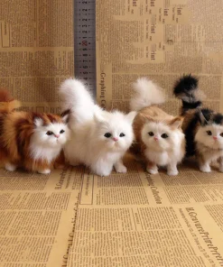 Tiernos Juguetes de Simulación de Gato de Peluche