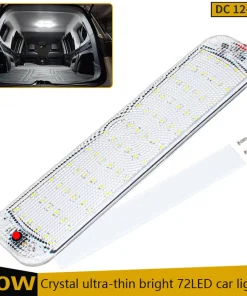 Tira de luces LED interior de 12V-80V y 72 LED