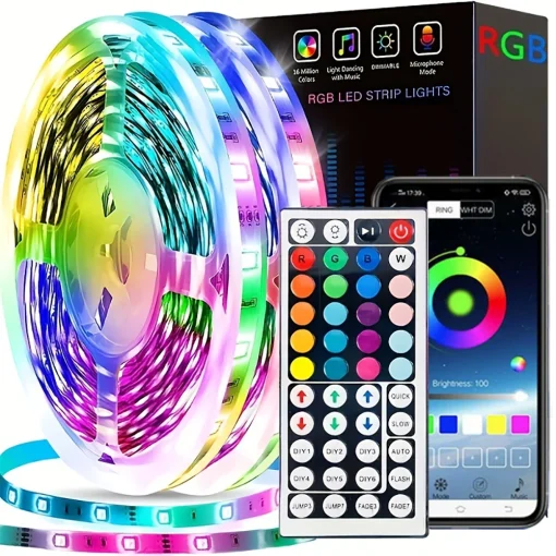 Tiras LED RGB con control remoto