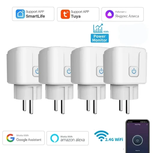 Toma Wifi Hogar Inteligente Tuya EU 20A