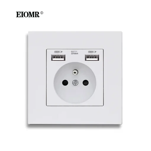 Toma de corriente USB de pared EIOMR