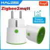 Toma eléctrica inteligente Zigbee de Tuya con temporizador de control de energía