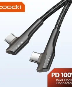 Toocki PD 60W USB-C 90º Cable de Carga Rápida