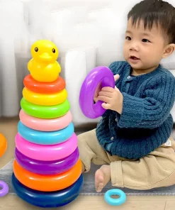 Torre de pelotas rodantes de juguete Montessori para bebés