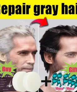 Tratamiento capilar canas Gris Blanco