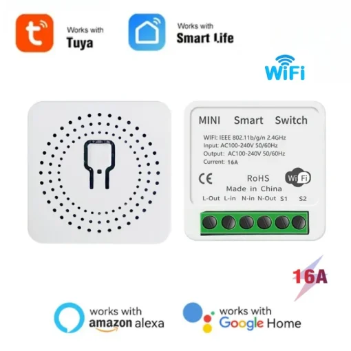 Tuya 16A MINI WiFi Interruptor DIY Control Remoto