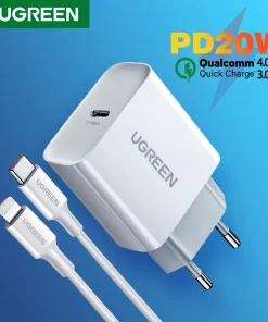 UGREEN Cargador rápido PD QC 20W