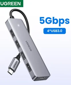 UGREEN Concentrador USB C de 4 Puertos