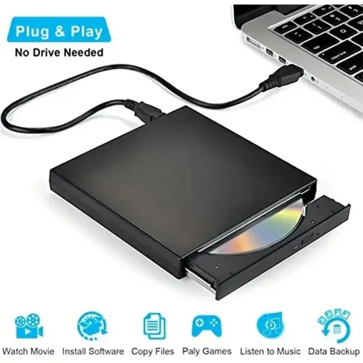 Unidad externa CD DVD, USB 2.0