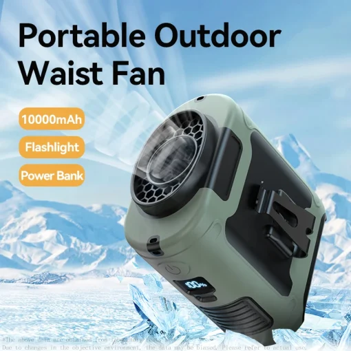 Ventilador portátil exterior de cintura 10000mAh