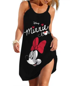 Vestido Camisero de Playa para Mujer Mickey Minnie Disney