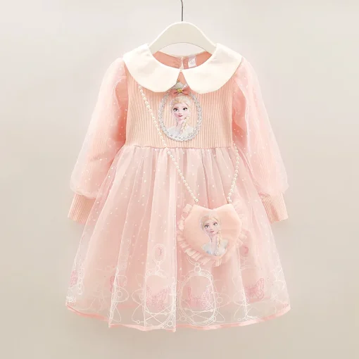 Vestido de princesa Elsa Nuevo para niñas